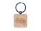 Onion Rings with Dipping Sauce Ketchup Fast Food Engraved Wood Square Keychain Tag Charm